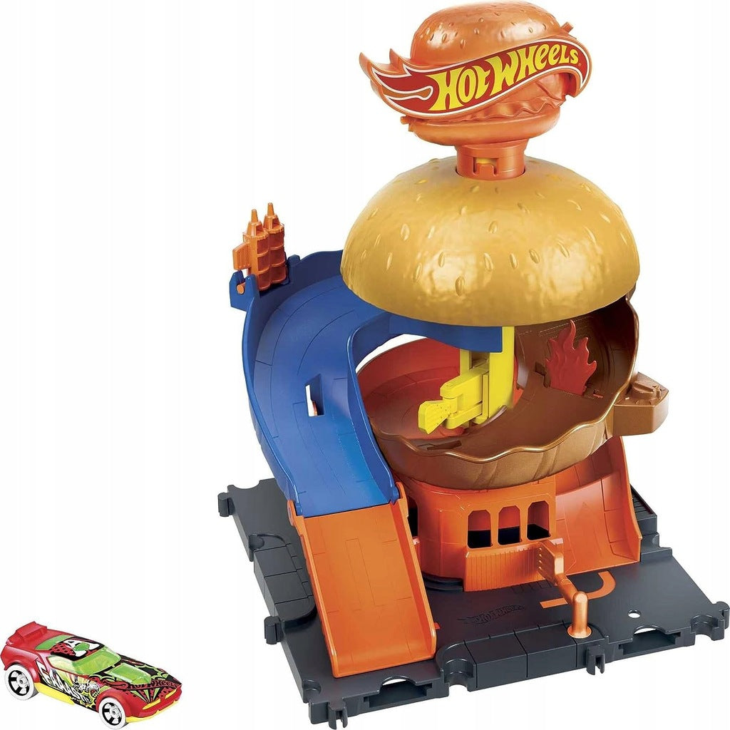 HOT WHEELS CITY BURGER RALLY KIT + 1:64 HDR26 car Brand Hot Wheels