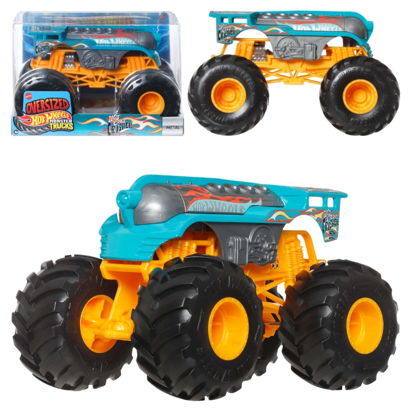 HOT WHEELS MONSTER TRUCKS VEHICLE CAR LARGE WEST COAST CRUSHER
