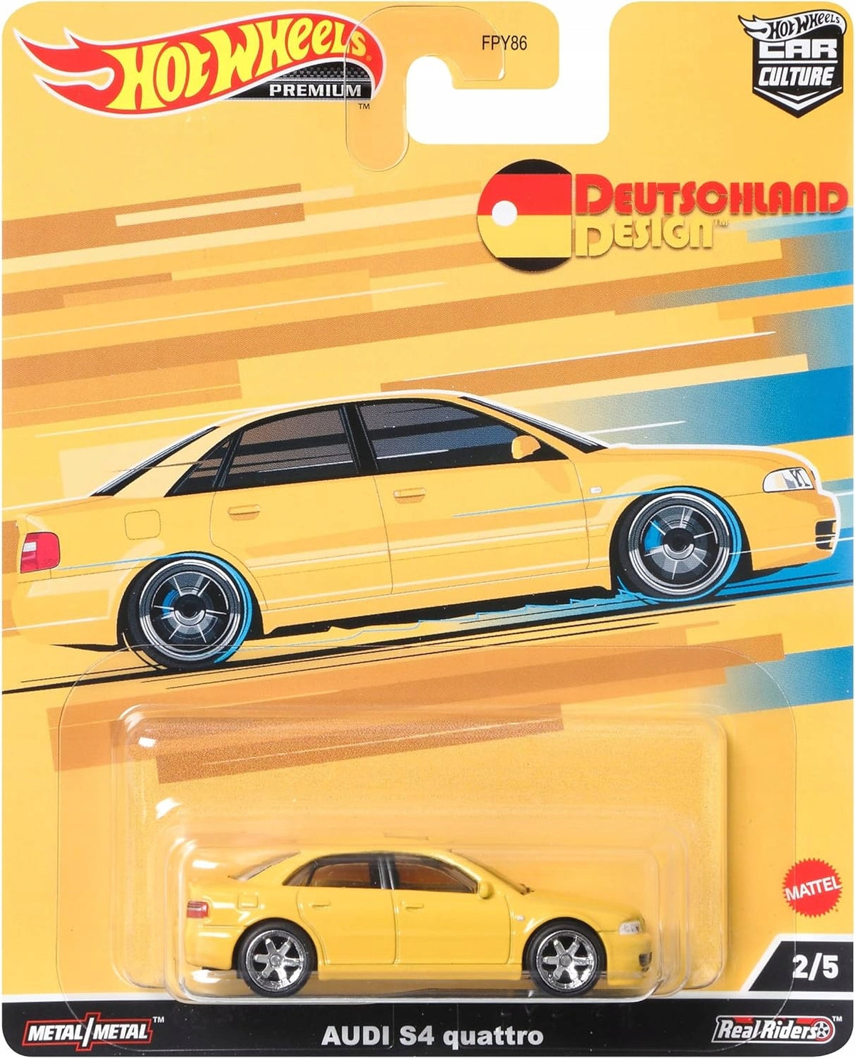 HOT WHEELS PREMIUM CAR CULTURE GERMAN DESIGN Audi S4 Quattro