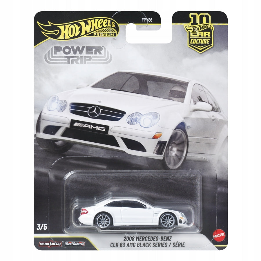 HOT WHEELS PREMIUM CAR CULTURE Power Trip2008 Mercedes-Benz CLK 63 AMGJKF29