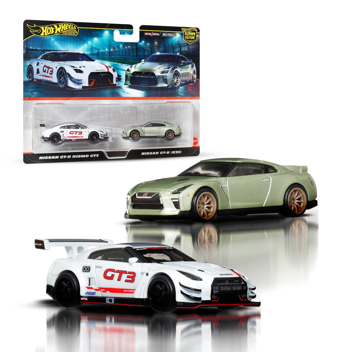 HOT WHEELS PREMIUM CULTURE CAR Nissan GT-R NISMO GT3 Nissan GT-R R35 Manufacturer code JBL05