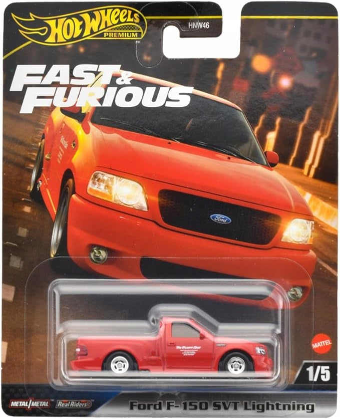 HOT WHEELS PREMIUM FAST & FURIOUS set of 5 cars HRT98,99, HVR62,63 HYP75 Packaging status original