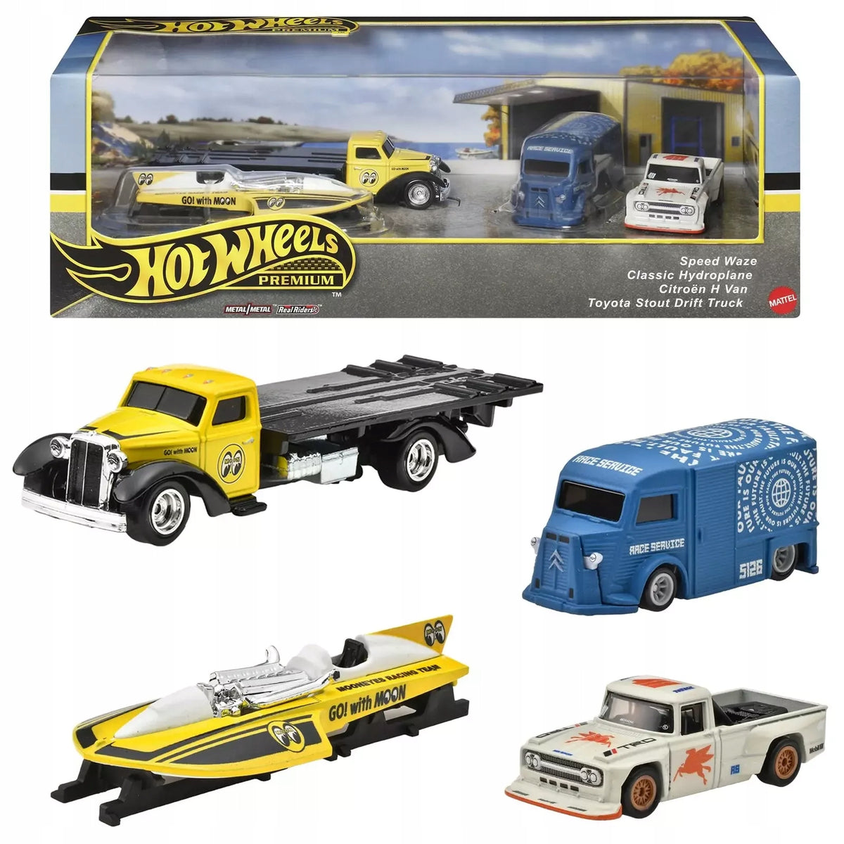 HOT WHEELS PREMIUM REAL RIDERS VINTAGE RACE TEAM 3PAK CITROEN TOYOTA HRT51