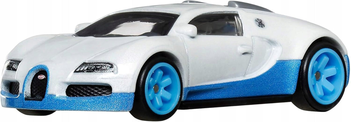 HOT WHEELS Premium Bugatti Veyron Hammer Drop 1/5 White-Blue Brand Hot Wheels