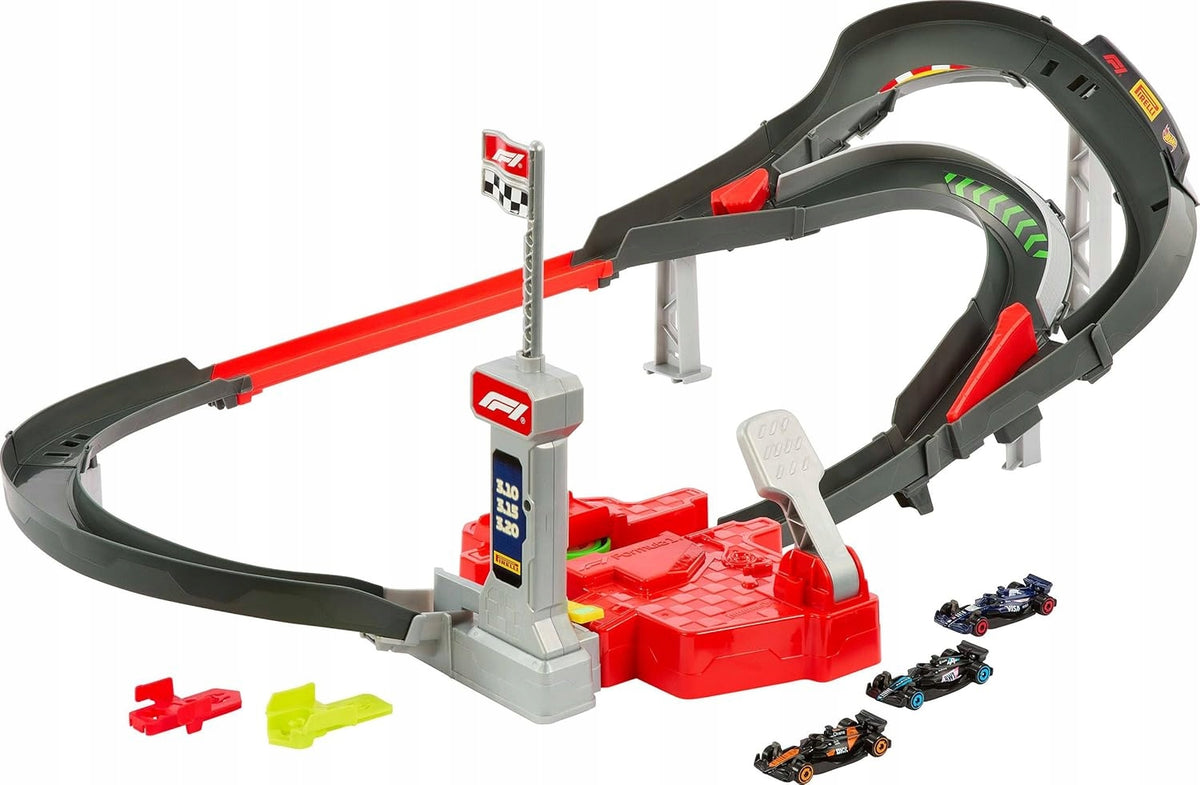 HOT WHEELS RACING FORMULA 1 set of racetracks + 3 cars Manufacturer code JDY15