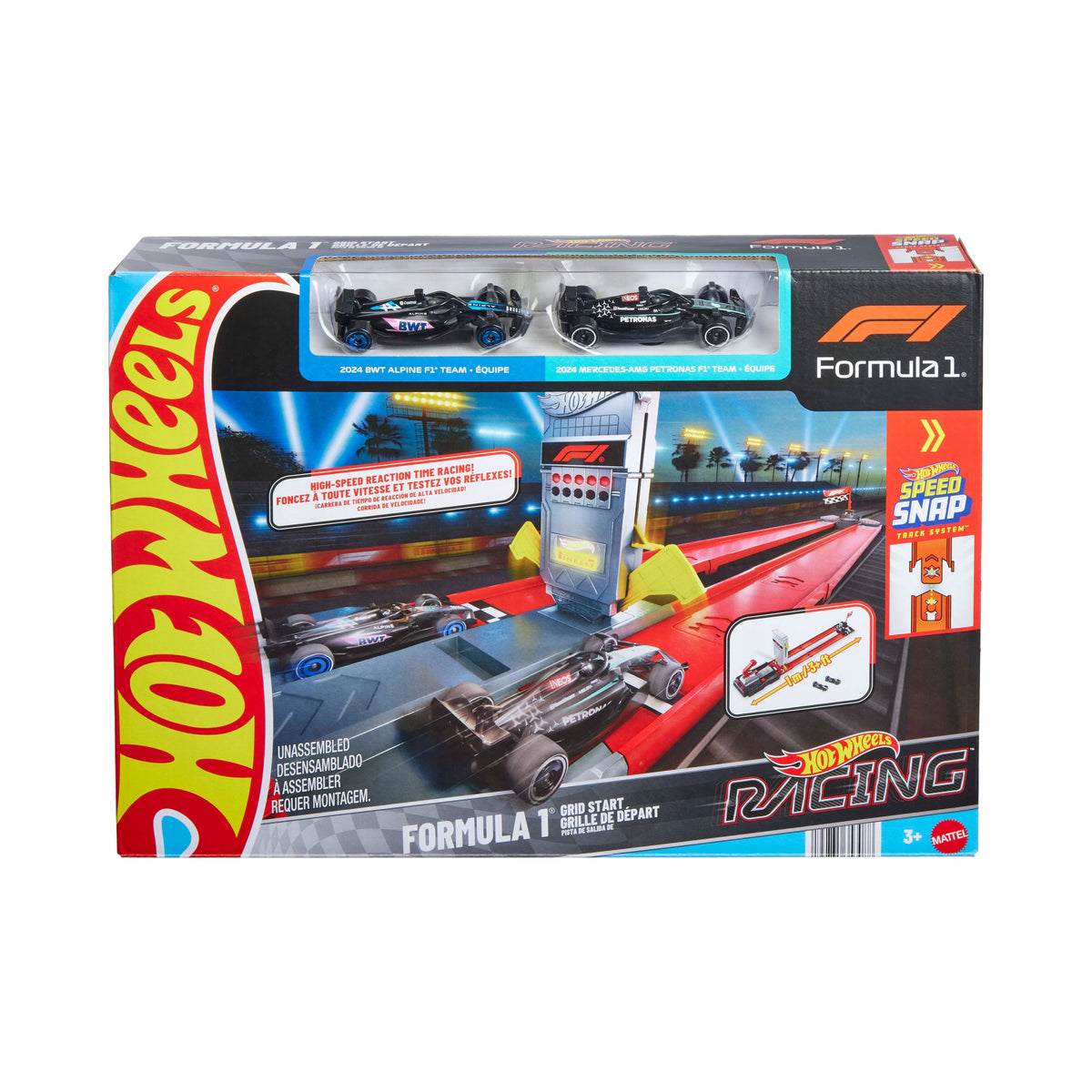 HOT WHEELS RACING FORMULA 1 set of racetracks Fast race,2 cars Packaging status original