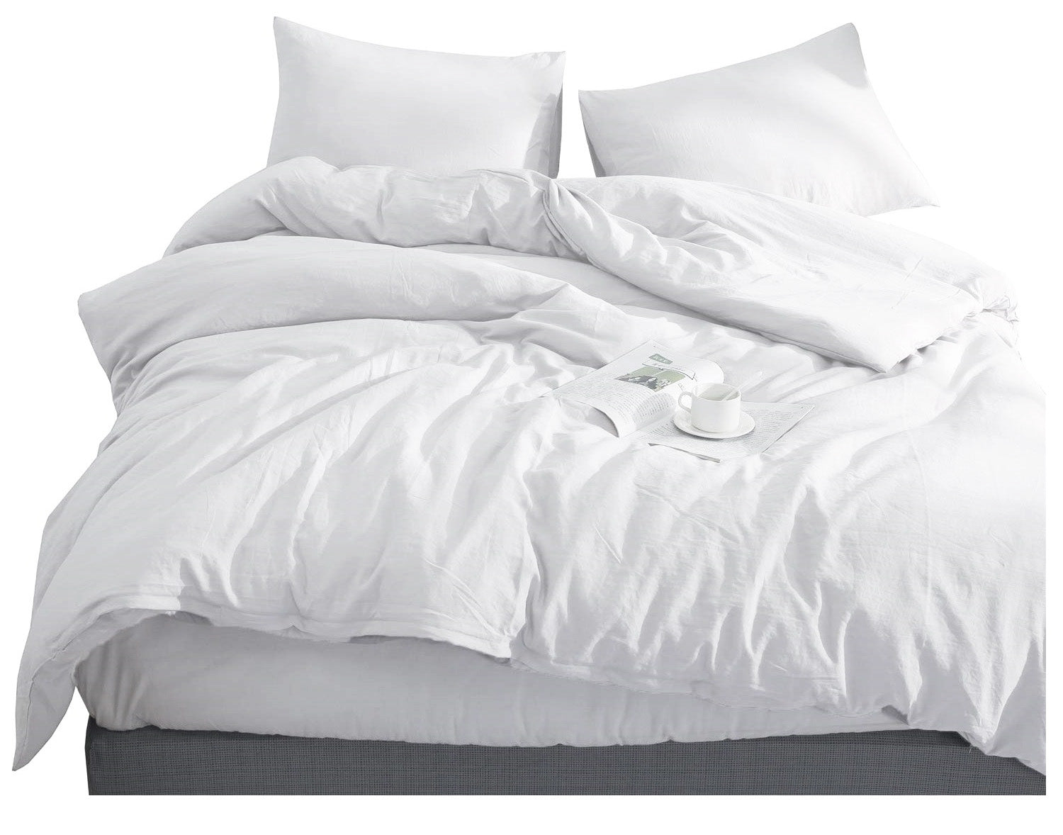 HOTEL BEDDING WHITE 140x200 + PILLOWCASES 100% COTTON SPA HOTEL SANATORIUM Manufacturer code 5903816202550