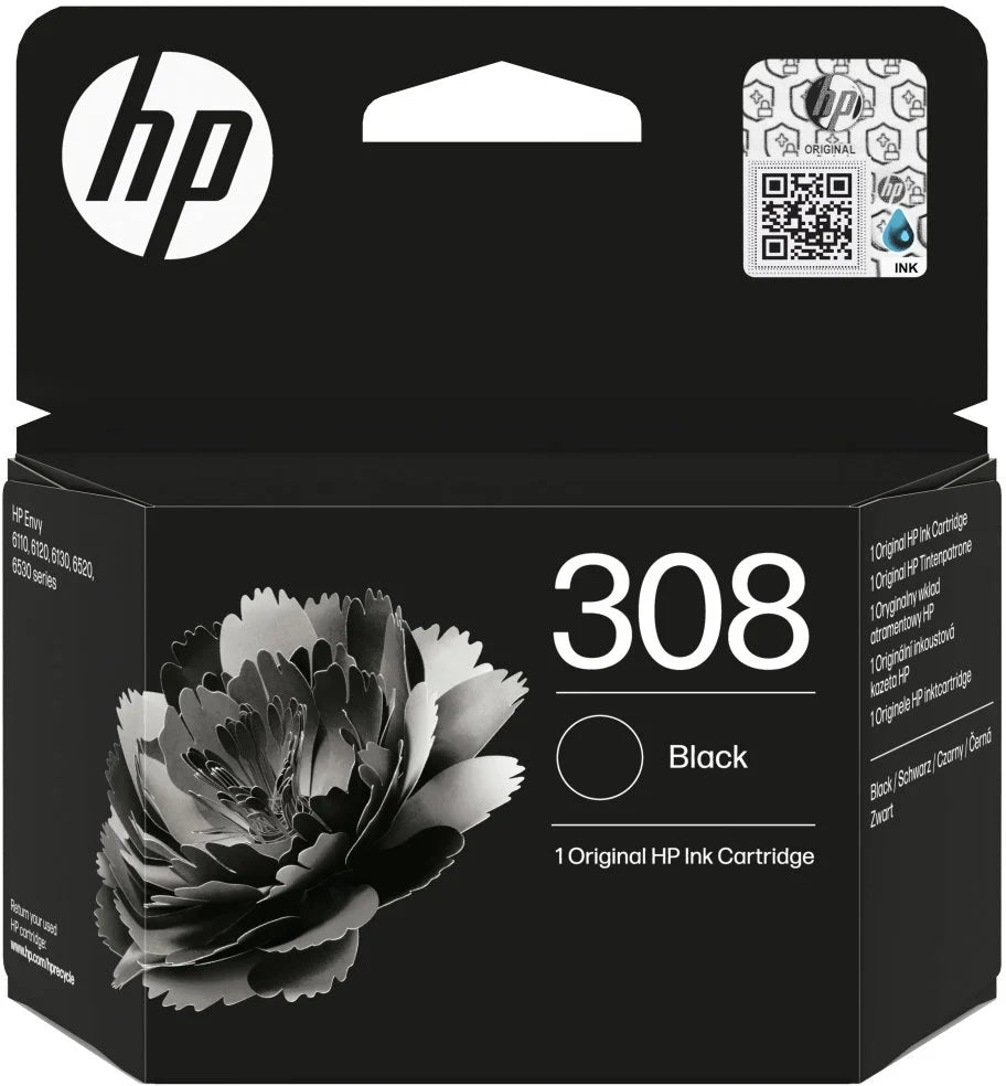 HP 308 ink. náplň černá, 7FP21UE