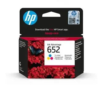 HP 652 BLACK F6V25AE + COLOUR F6V24AE DeskJet Ink Advantage Manufacturer code F6V24AE+F6V25AE