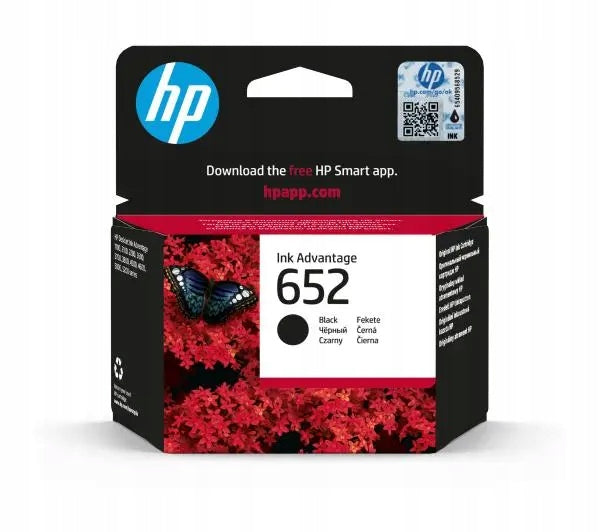 HP 652 BLACK GENUINE 6ML F6V25AE DeskJet Ink Advantage
