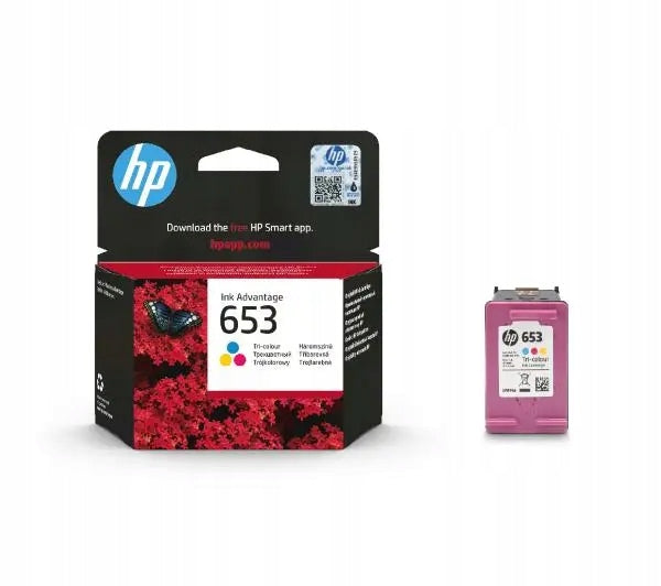 HP 653 3YM74AE ORIGINAL COLOR DeskJet Plus Ink Advantage 6000 6400 Packaging status original