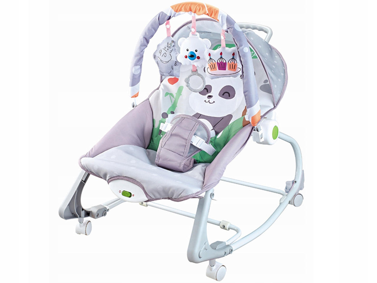 HQ LOUNGER ROCKER BABY COT ROCKER VIBRATION TOYS ROCKER GREY
