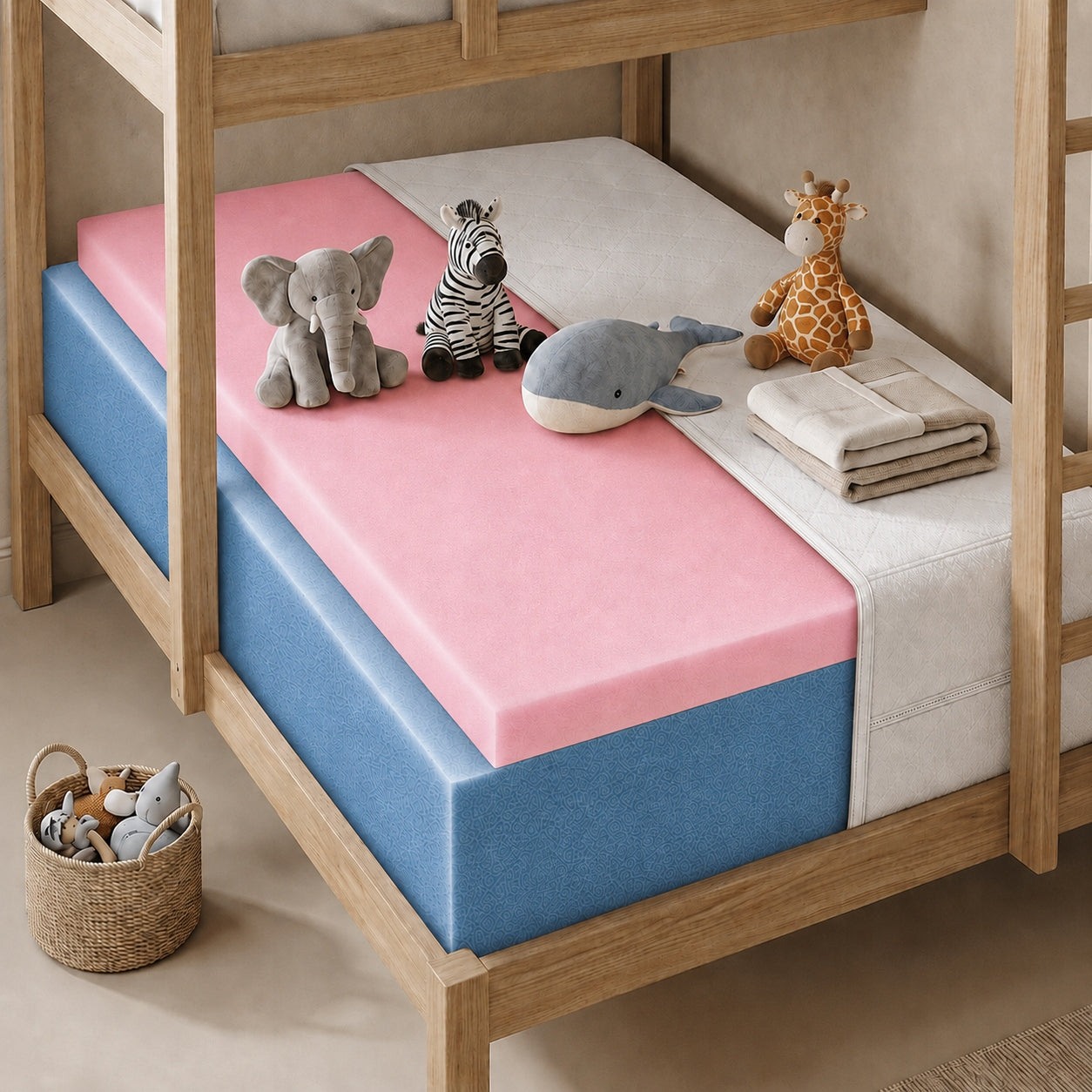 HR foam mattress 90x190 children's H1 H2 14cm anti-allergic elastic Packaging status original