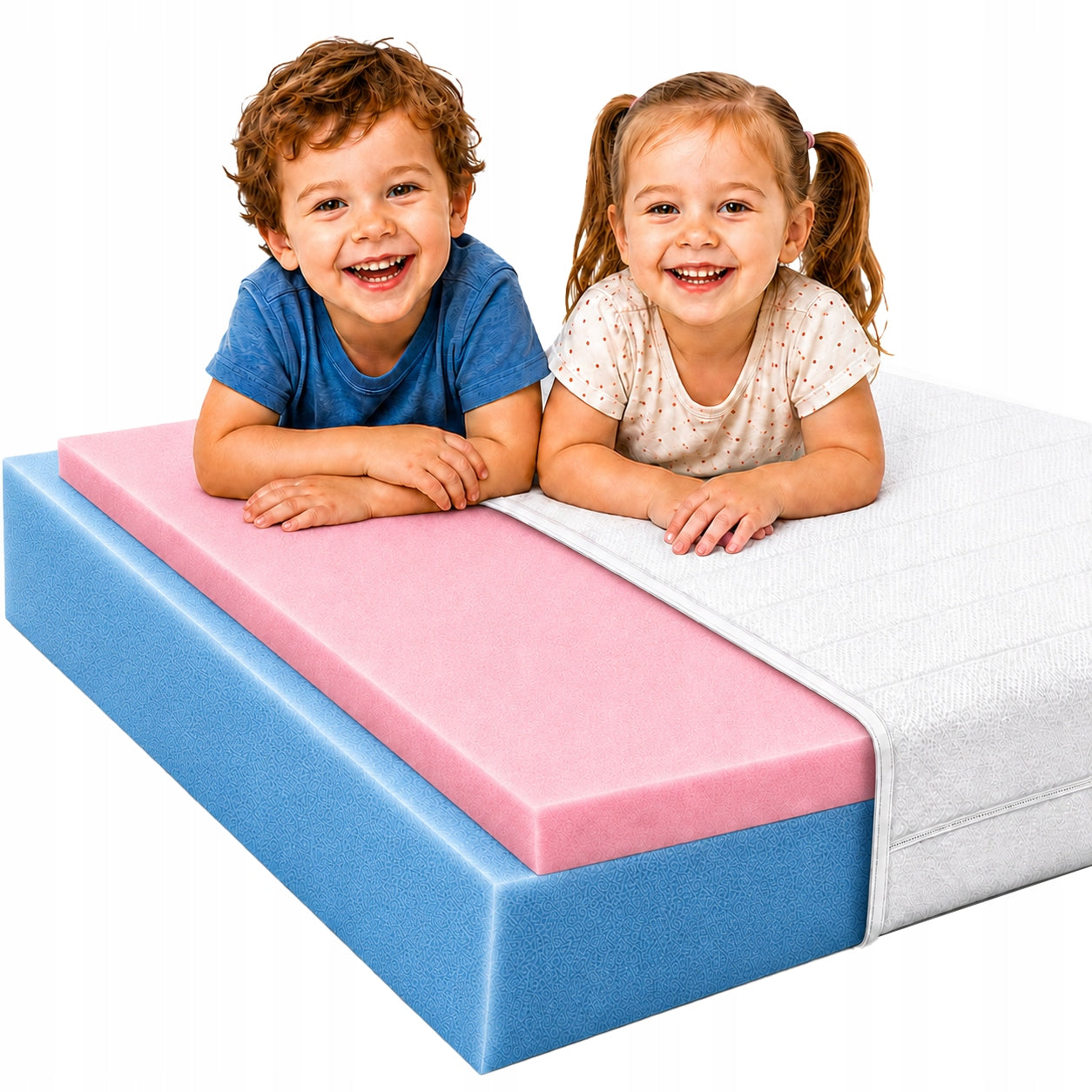 HR foam mattress 90x190 children's H1 H2 14cm anti-allergic elastic