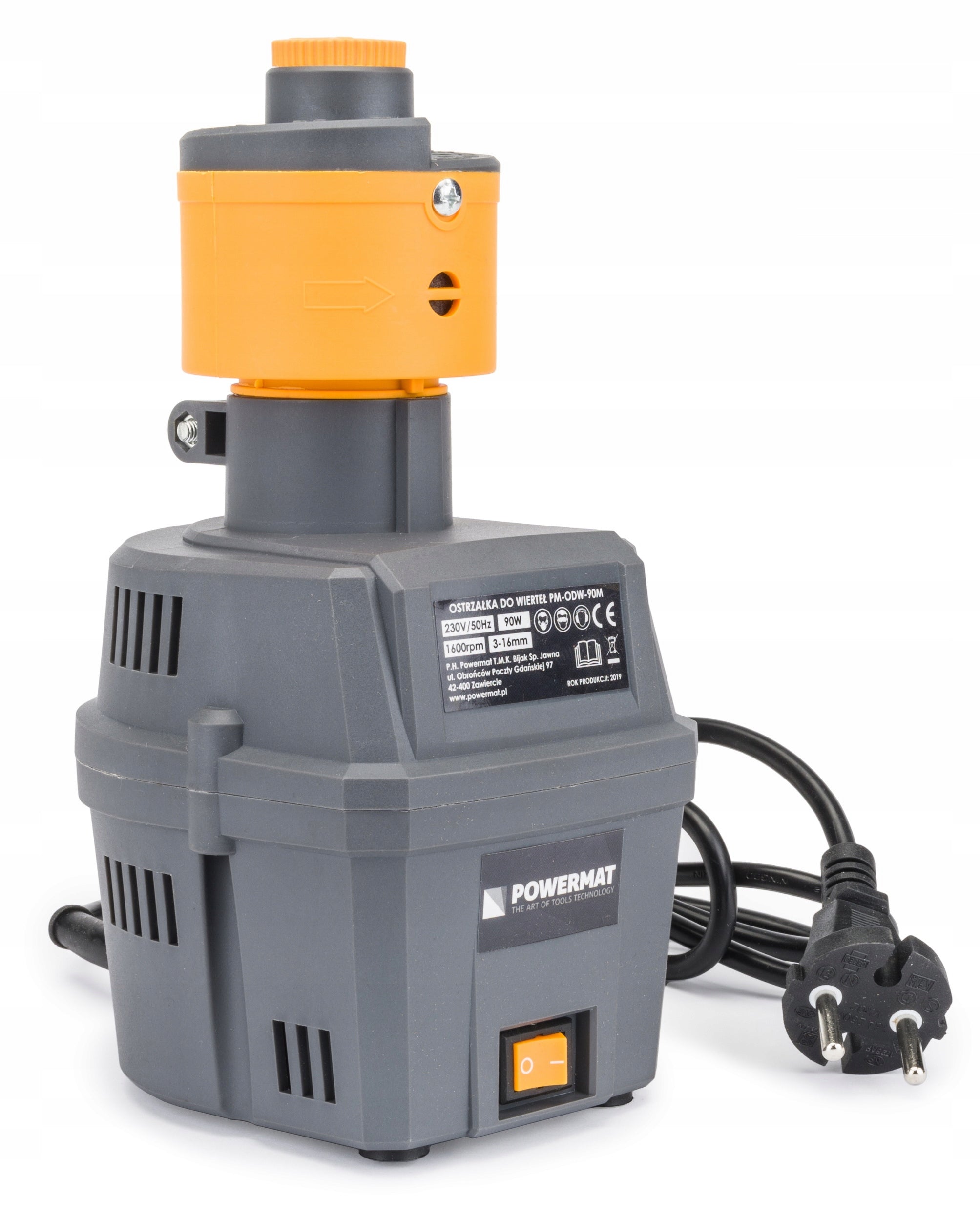 HSS DRILL SHARPENER 90W 3 - 16mm 2 x STONE 2 X STEPLESS ADAPTER Brand Powermat