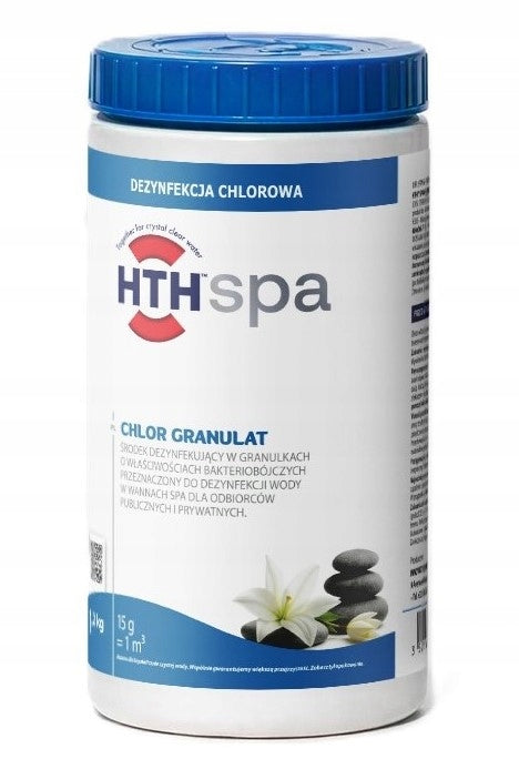 HTH CHLORINE GRANULES 1,2 kg stabilized chlorine for Spa jacuzzi