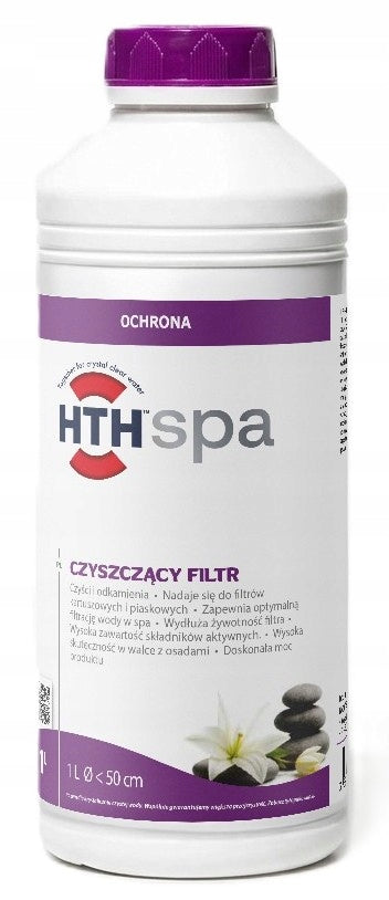 HTH CLEANING FILTER 1L removes limescale and deposits for JACUZZI POOL SPA