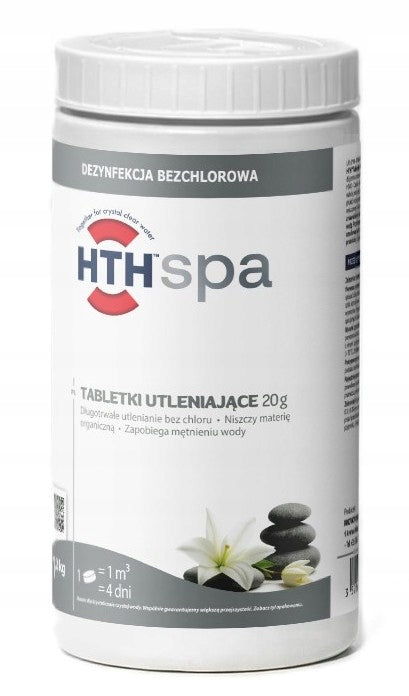 HTH Oxidizing tablets 20g Active Oxygen water disinfection CHLORINE FREE 1kg