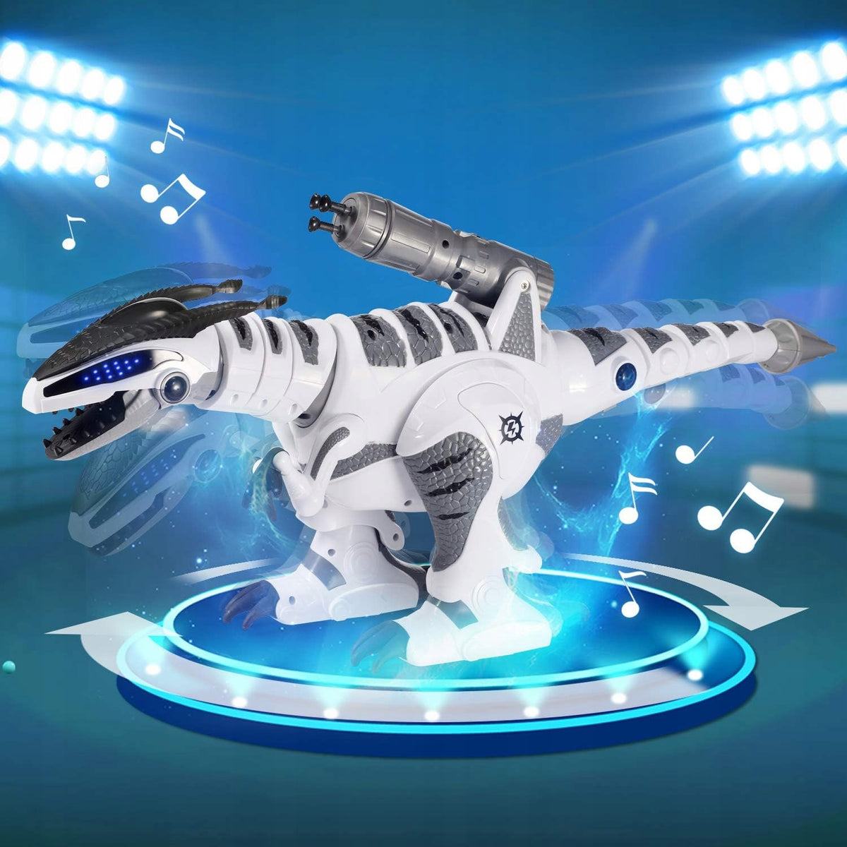 HUGE DINOSAUR CONTROLLED T-REX ROBOT INTERACTIVE SHOOTING DANCES Kind walking
