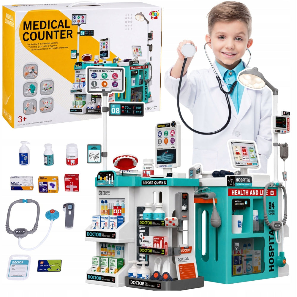 HUGE DOCTOR SET DOCTOR SMALL DOCTOR HOSPITAL FOR CHILDREN SHOP CASH REGISTER