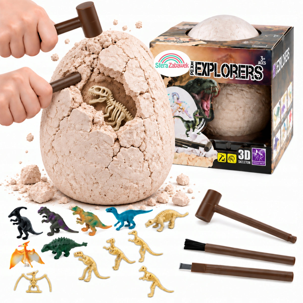 HUGE Egg Dinosaur Fossil Small Archaeologist Excavation Xxl Jumbo Egg
