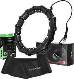 HULA HOOP HHW11 WITH PROJECTIONS AND WEIGHT + SLIMMING BELT HMS BR163