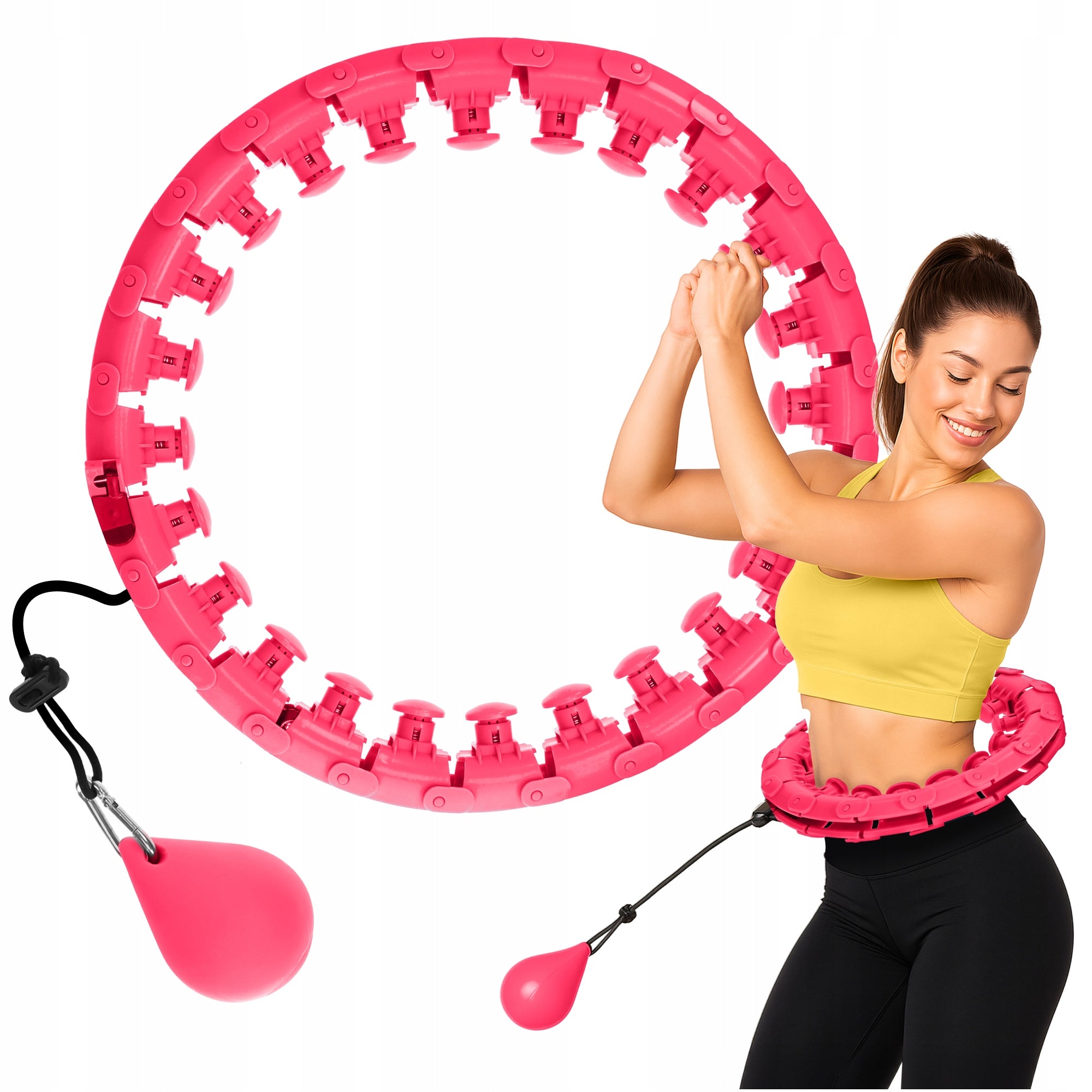 HULA HOOP SLIMMING WITH WEIGHT LOAD SMART WITH HULA HOOP PROJECTIONS