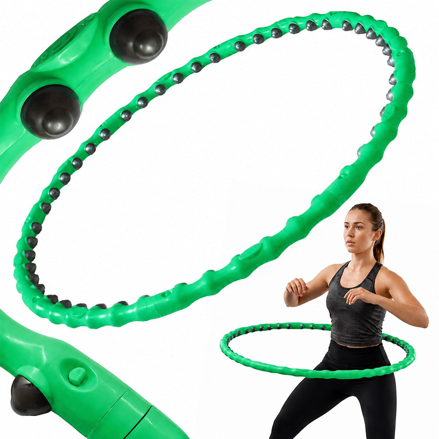 HULA HOOP WITH MASSAGE SLIMMING FOLDING FITNESS TABS 90CM 1,2kg