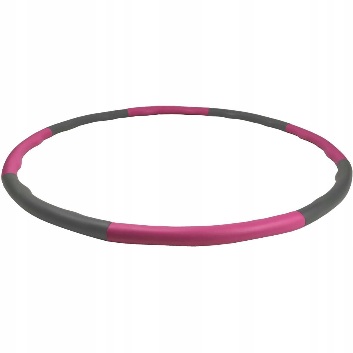 HULA HOOP WITH STUDS FOLDING FITNESS TRAINING SLIMMING PINK 95cm