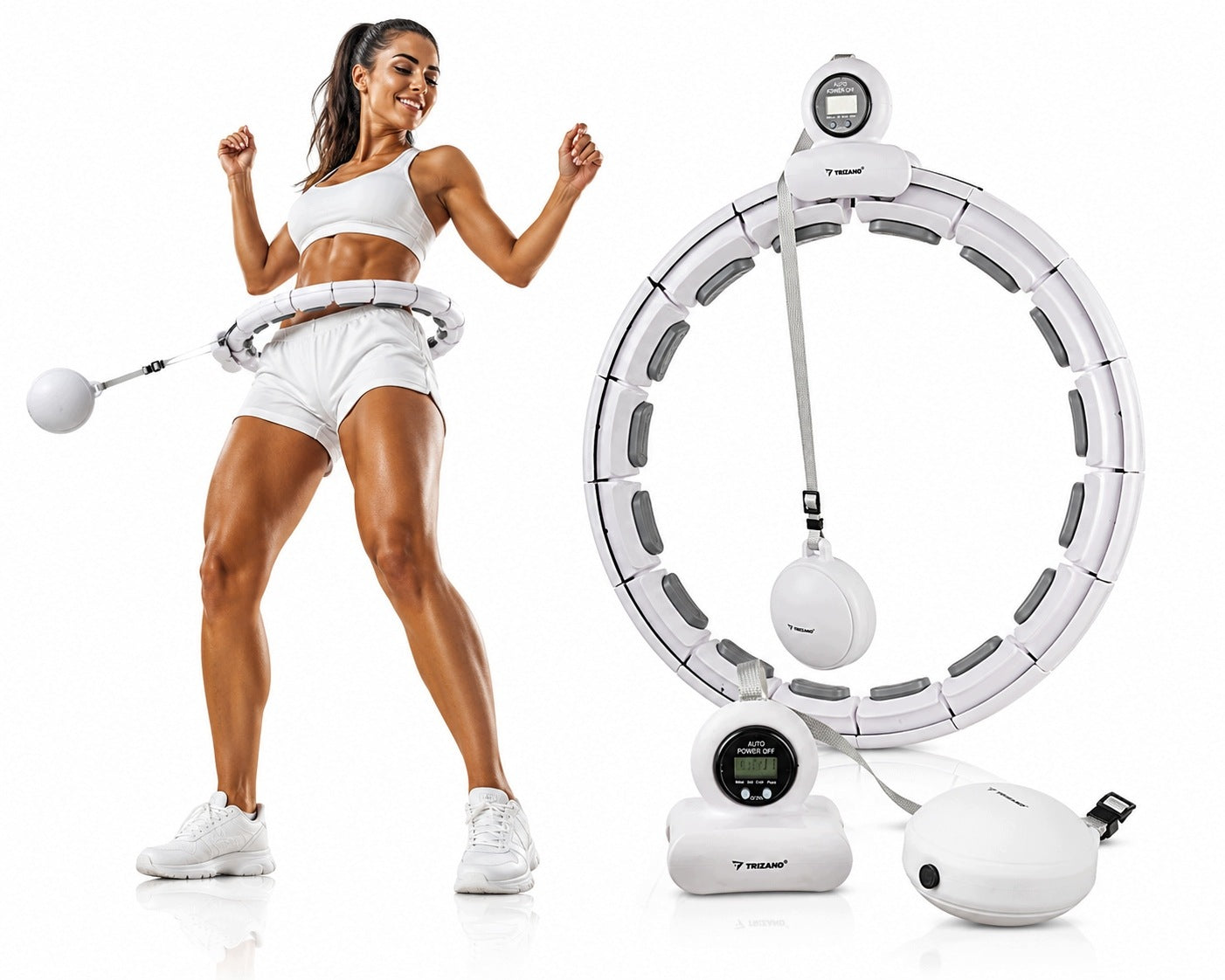 HULA HOOP WITH WEIGHT EXTENSIONS SLIMMING MASSAGE HULA HOOP SMART PRO+++