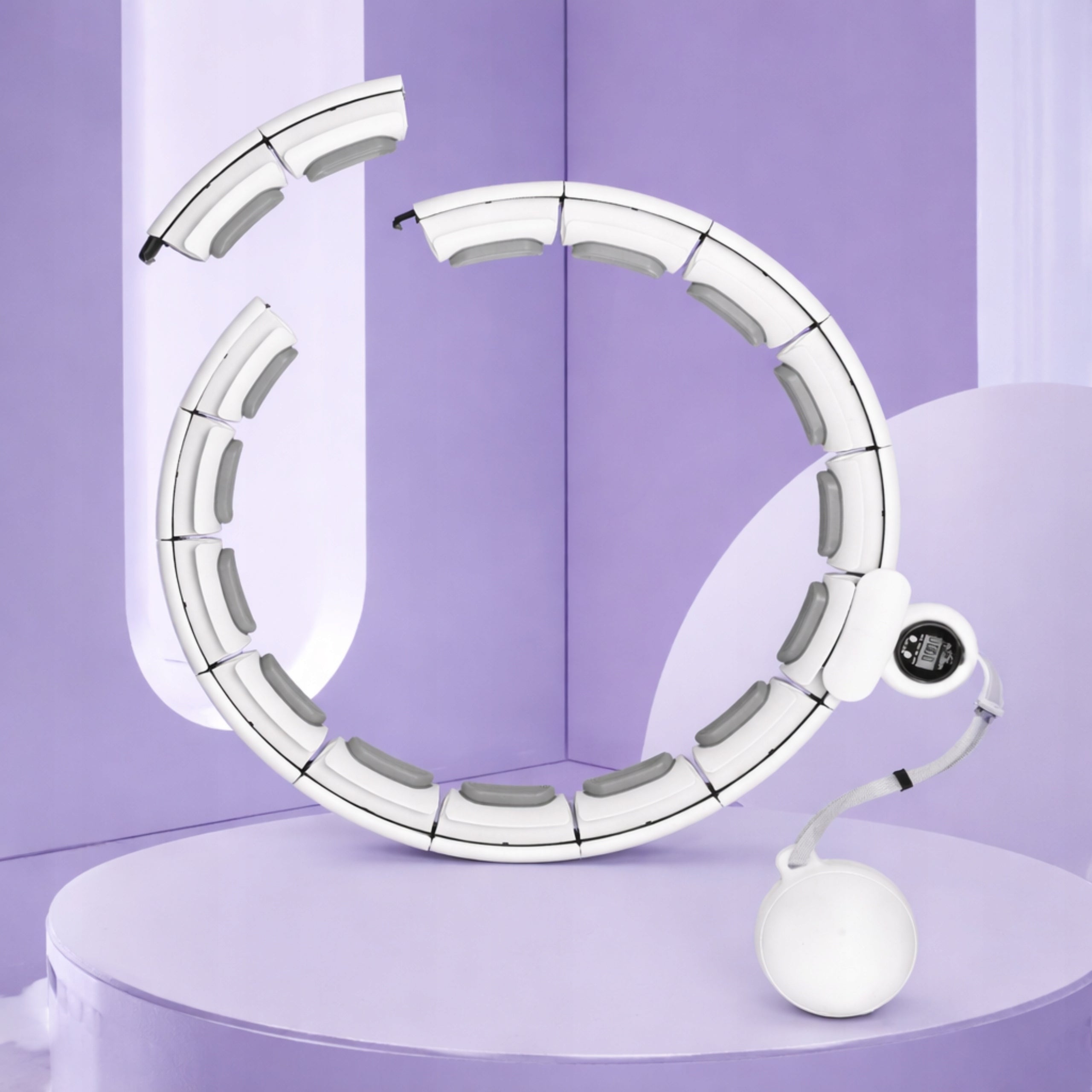 HULA HOOP WITH WEIGHT SLIMMING SMART + COUNTER GIFT FOR MOM'S DAY Manufacturer code Hula hop z obciążnikiem wypustkami masażerem