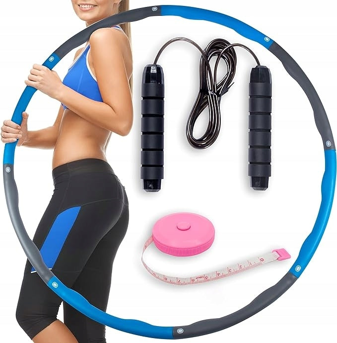 HULA HOP SLIMMING 95cm tabs foam FOLDING skipping rope scoop FREEBIE