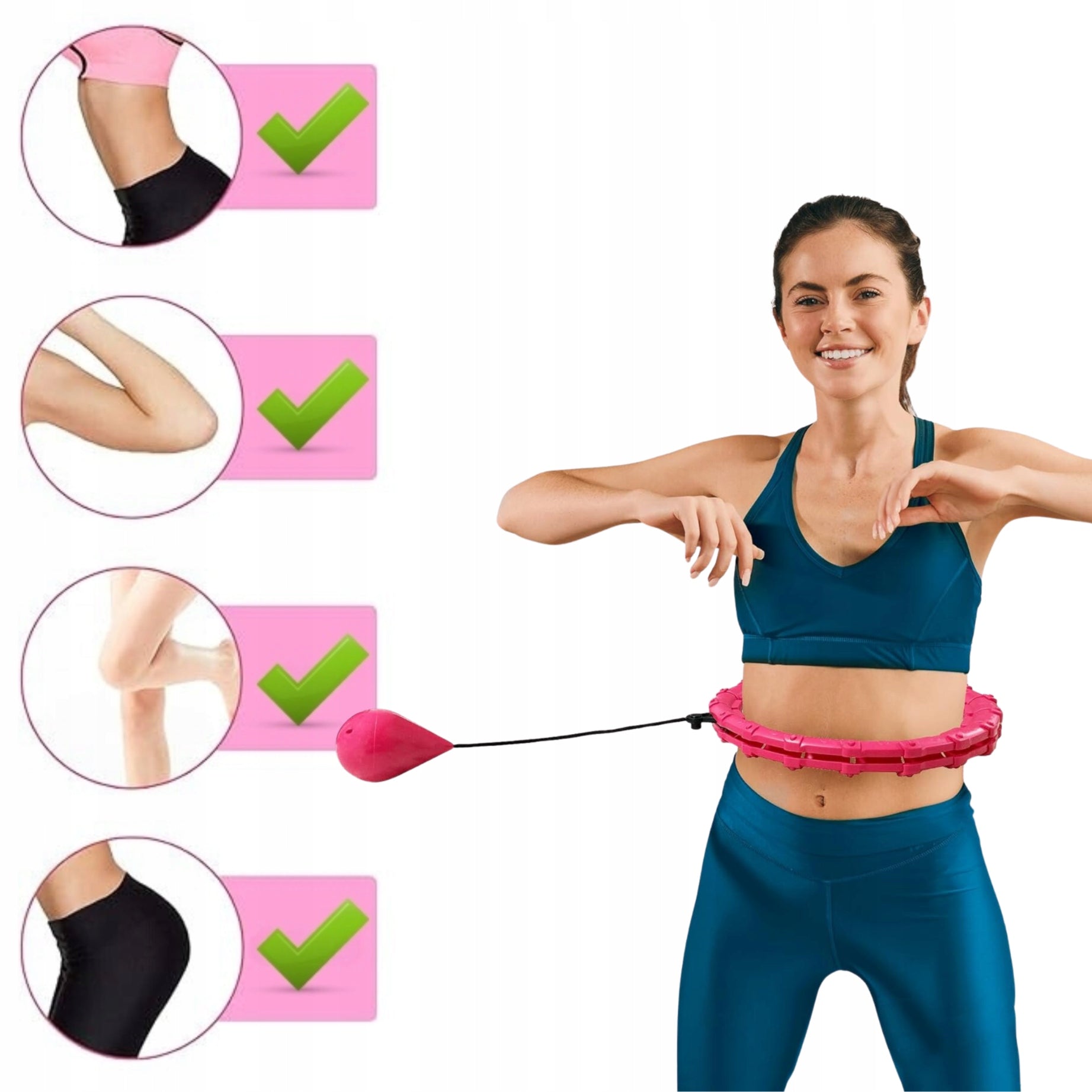 HULA HOP WITH LOAD Slimming with Weight Smart HULAHOP Protrusions Manufacturer code HULA HOP Z OBCIĄŻENIEM odchudzające