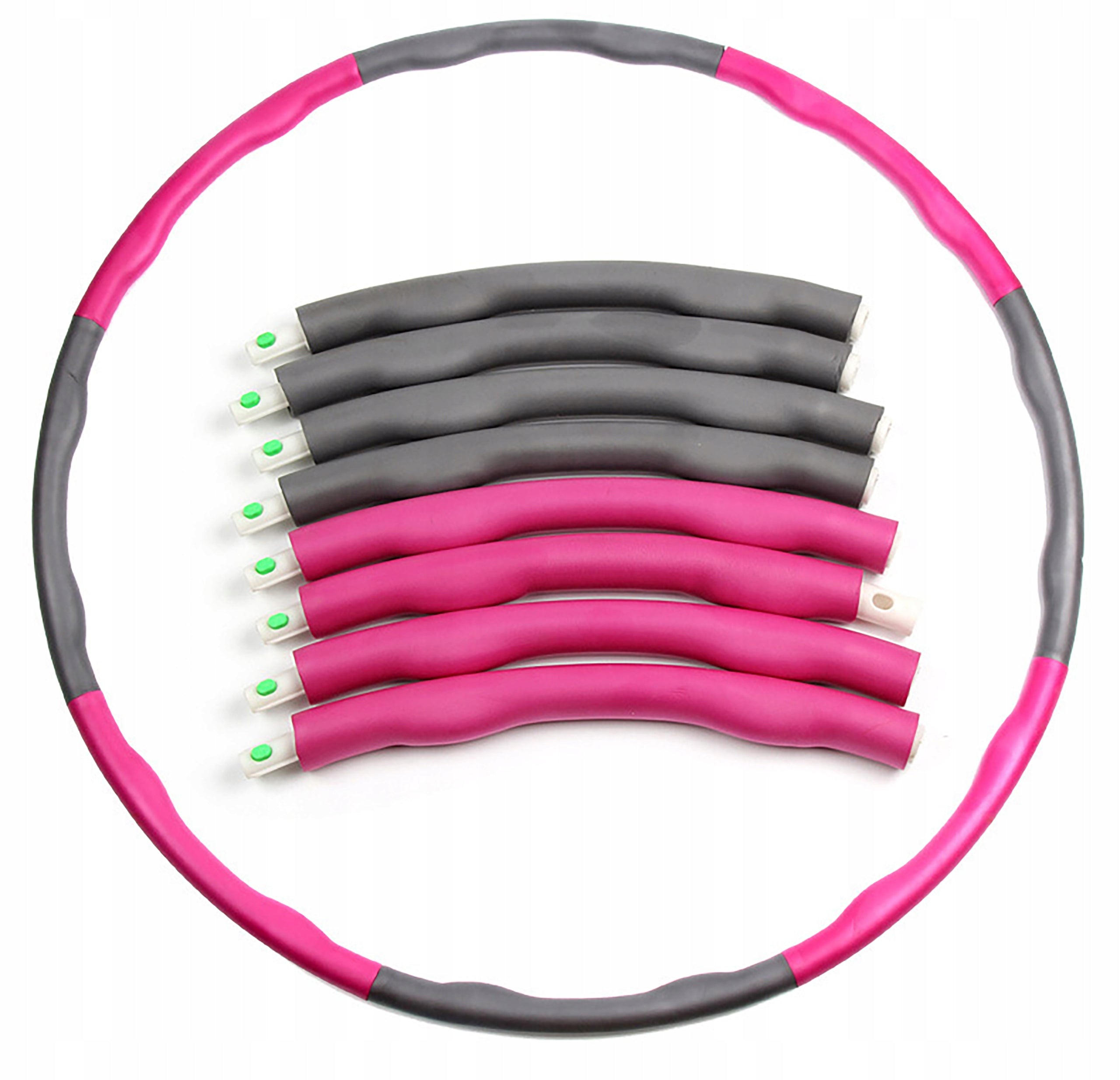 HULAHOP SLIMMING FOLDABLE WITH PIPE FOAM, large Color pink