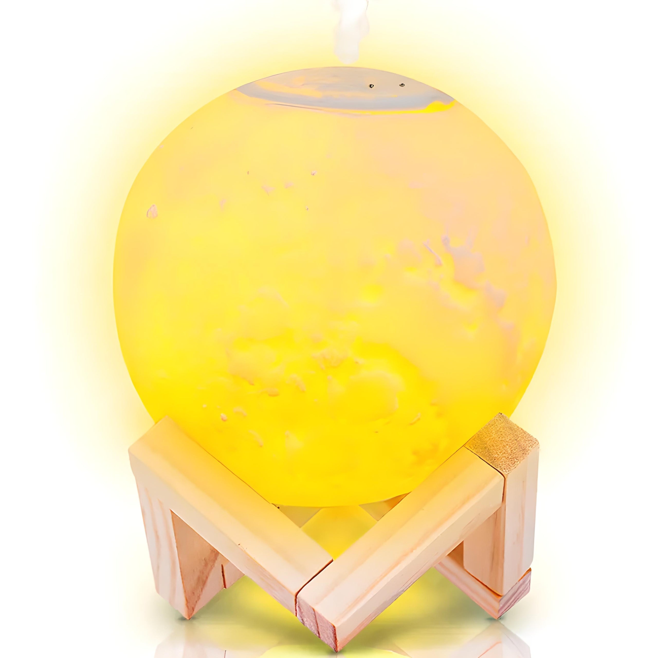 HUMIDIFIER AIR DIFFUSER FRAGRANCE 3 COLORS NIGHT LIGHT MOON USB QUIET Packaging status original