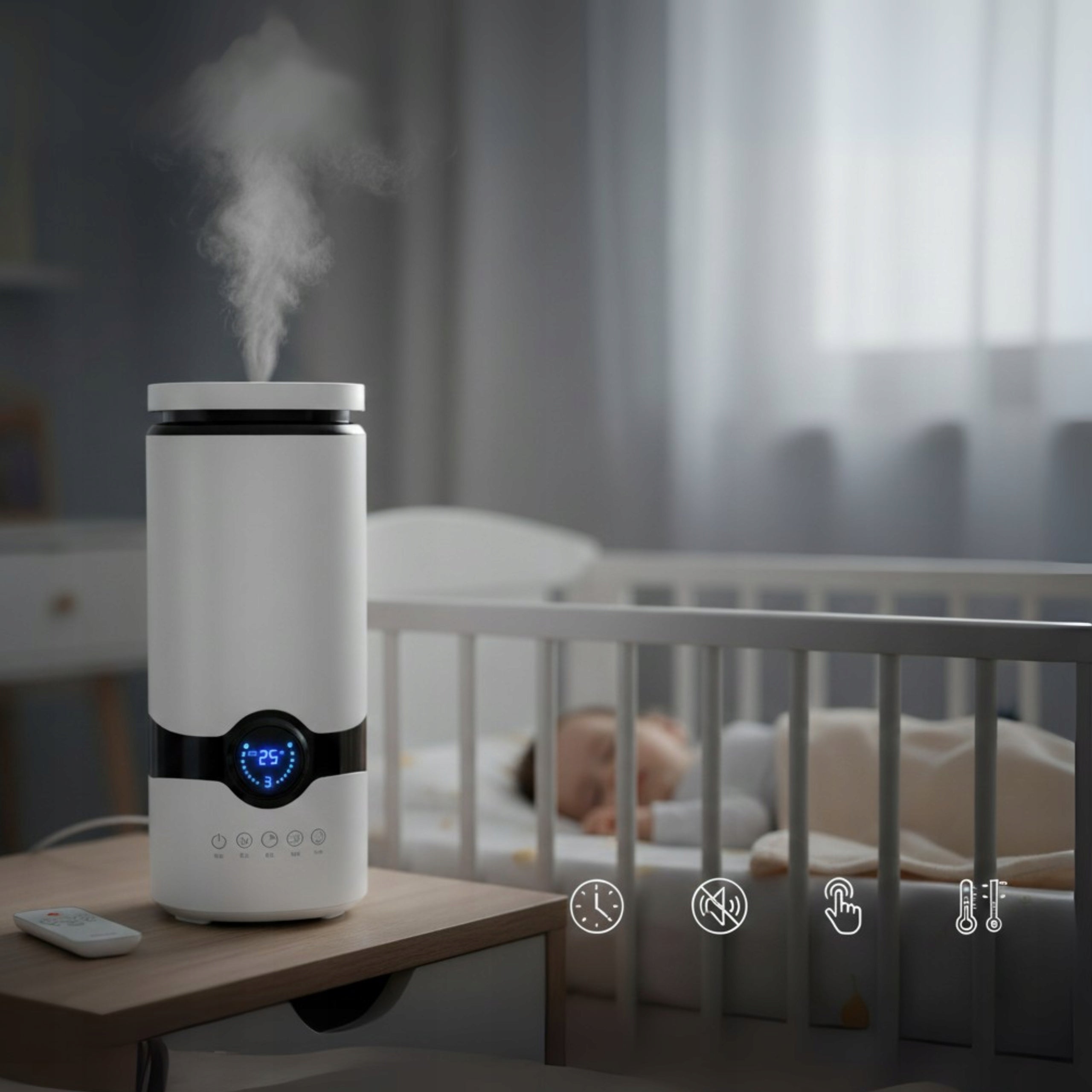 HUMIDIFIER AROMA DIFFUSER AROMATHERAPY AUTOMATIC 4.5 L 2IN1 Medical device no