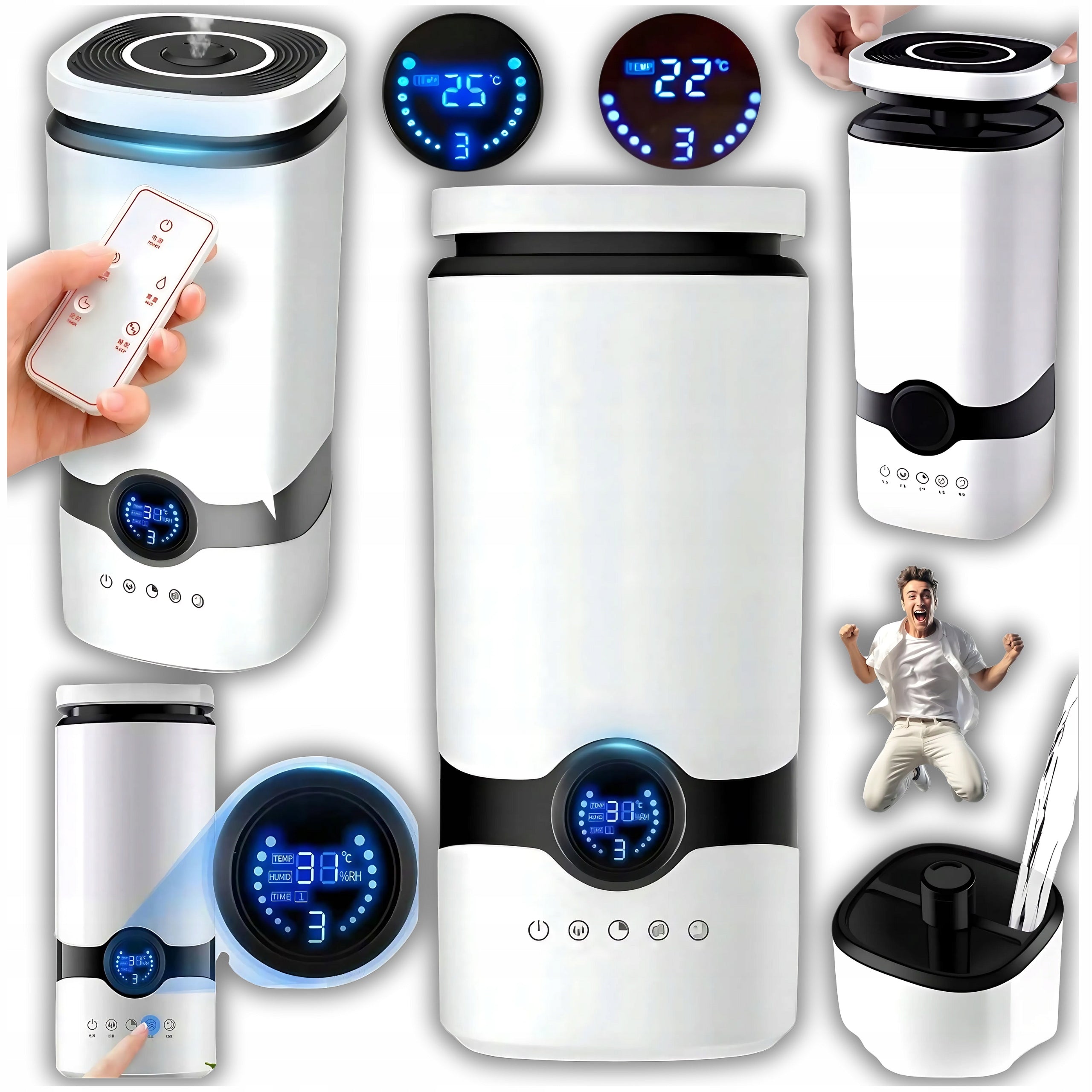 HUMIDIFIER AROMA DIFFUSER AROMATHERAPY AUTOMATIC 4.5 L 2IN1