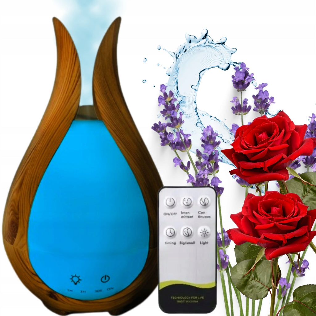 HUMIDIFIER AROMA DIFFUSER AROMATHERAPY FOR OILS NIGHT LIGHT