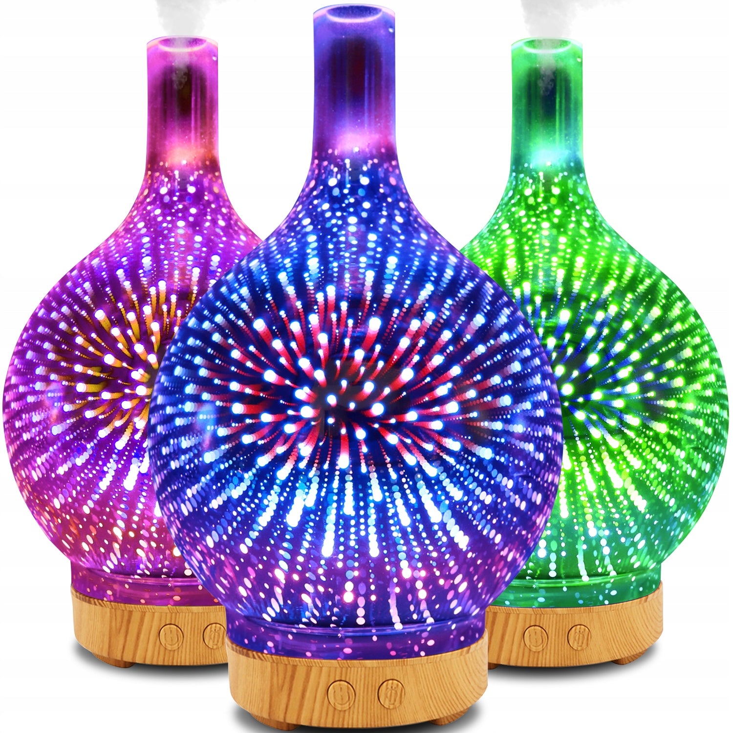 HUMIDIFIER AROMA DIFFUSER AROMATHERAPY IONIZER NIGHT LIGHT