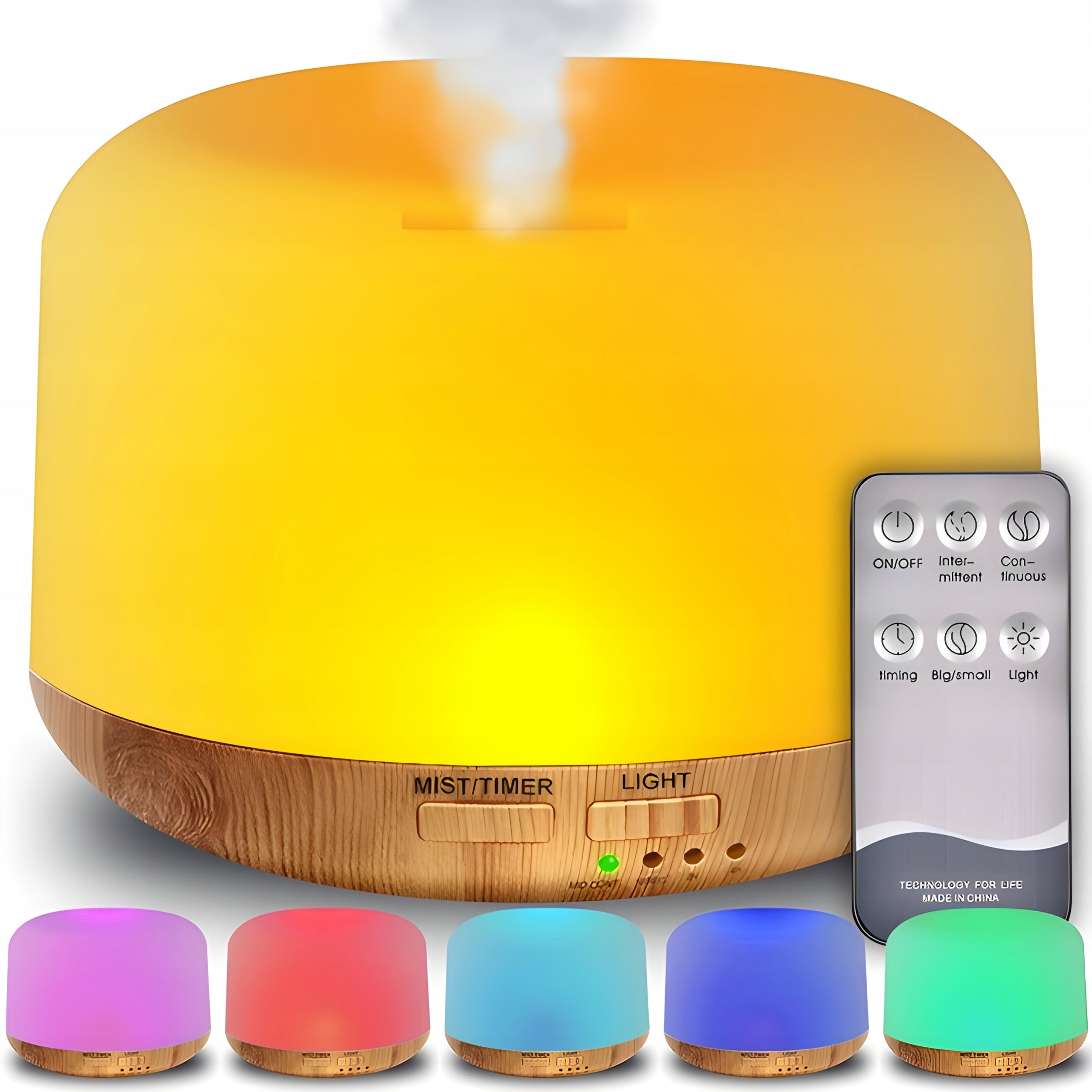 HUMIDIFIER AROMA DIFFUSER AROMATHERAPY LED NIGHT LIGHT + REMOTE CONTROL