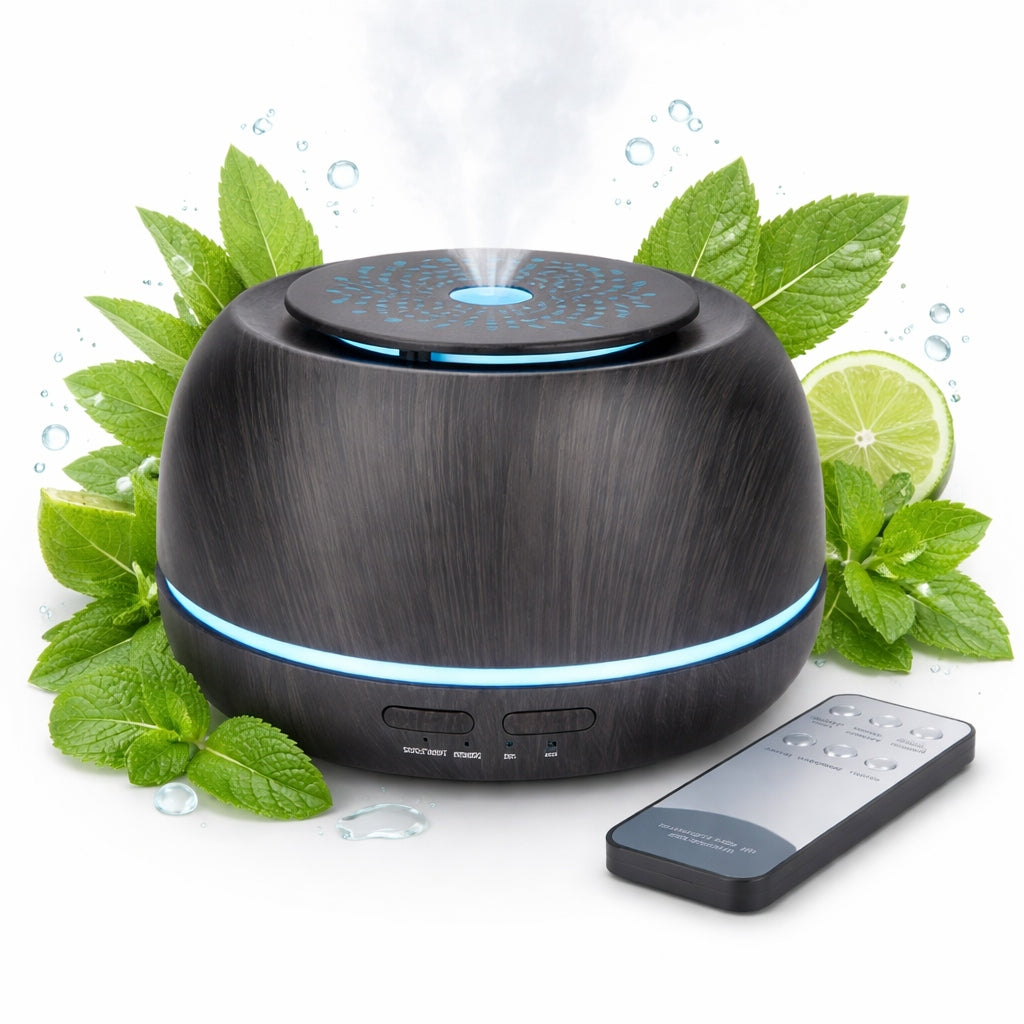 HUMIDIFIER AROMA DIFFUSER AROMATHERAPY NIGHT LIGHT LED REMOTE CONTROL