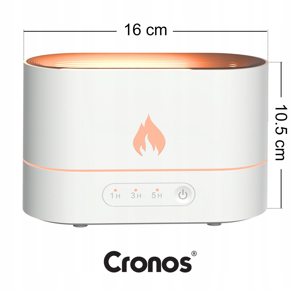 HUMIDIFIER AROMA DIFFUSER LED AROMATHERAPY FIRE EFFECT FIREPLACE Packaging status original