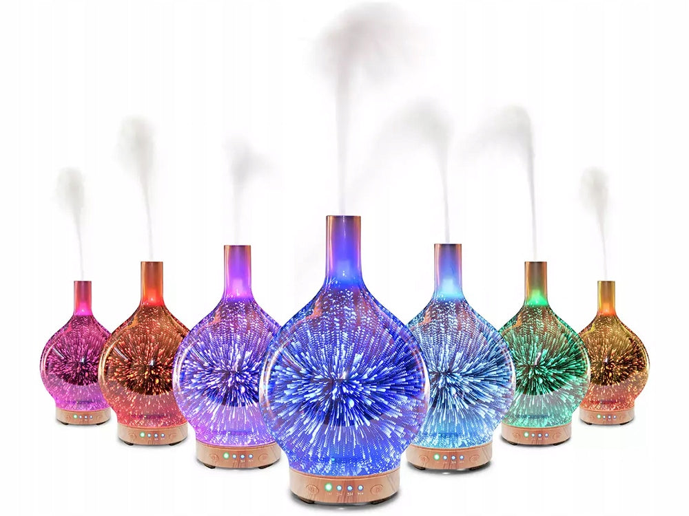 HUMIDIFIER AROMATHERAPY AROMA DIFFUSER NIGHT LIGHT RGB 3D Medical device no