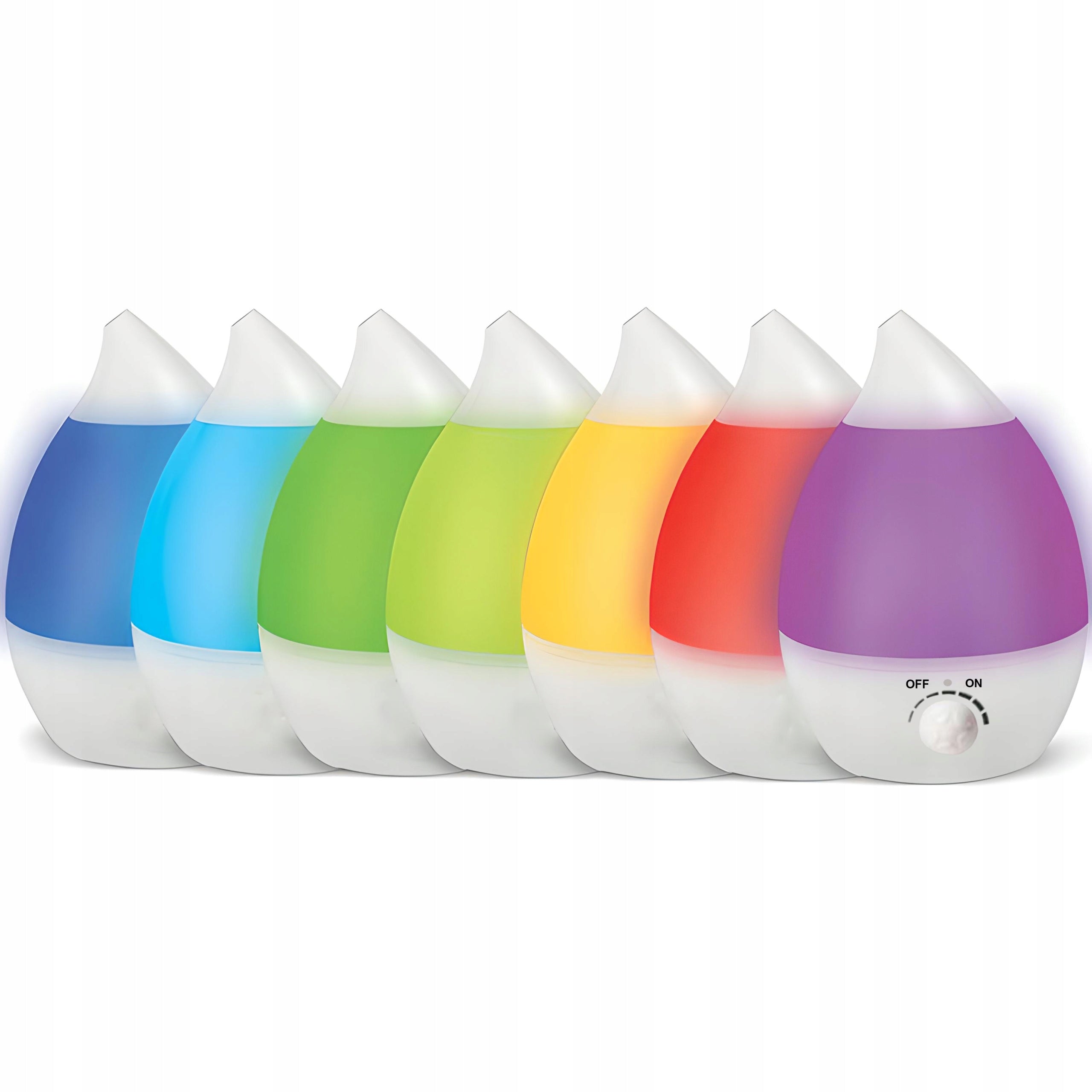 HUMIDIFIER DIFFUSER SILENT LED LIGHT 7 COLORS 25W IONIZER 2.6L Packaging status original