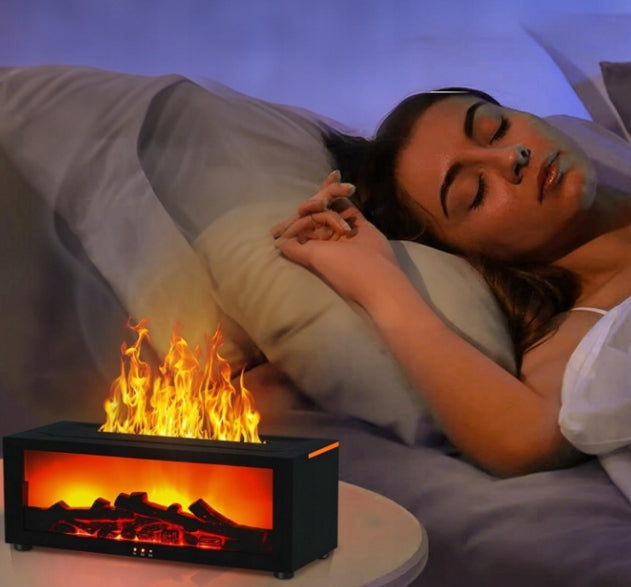 HUMIDIFIER FIREPLACE AROMA DIFFUSER NIGHT LIGHT LED TIMER +PILOT Brand no brand