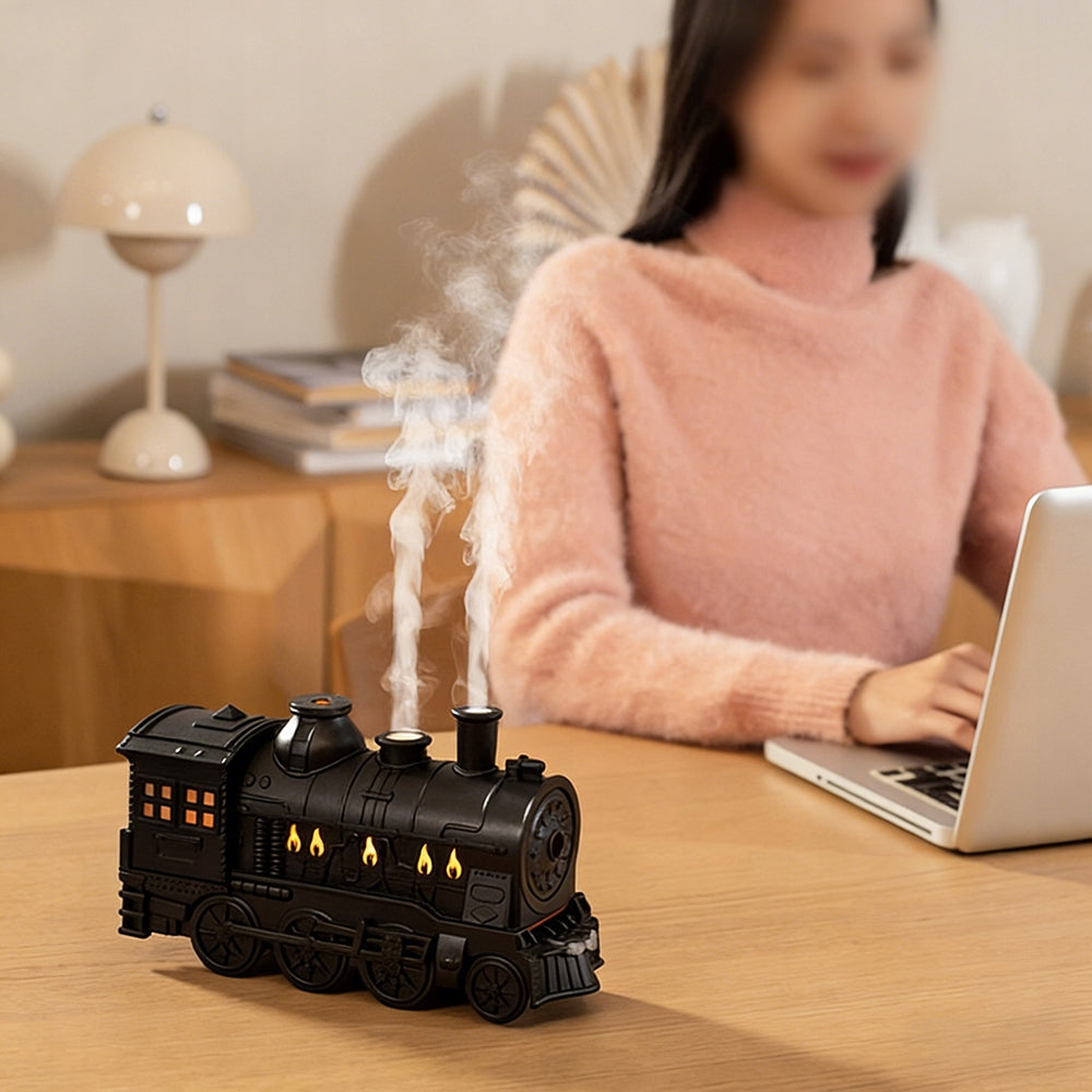 HUMIDIFIER LOCOMOTIVE 300ML DIFFUSER AROMATHERAPY USB Packaging status original
