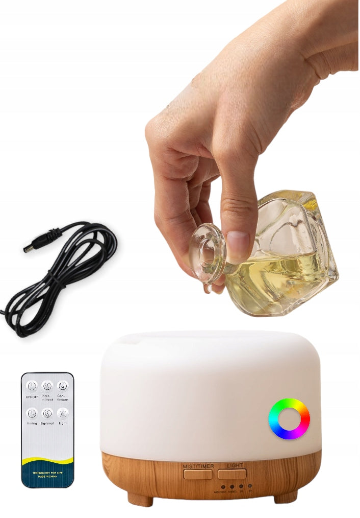 HUMIDIFIER NIGHT LIGHT AROMATHERAPY DIFFUSER RGB + REMOTE CONTROL Manufacturer code N-2248-123