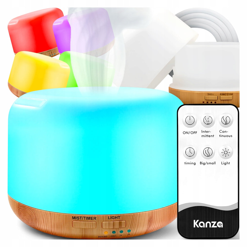 HUMIDIFIER NIGHT LIGHT AROMATHERAPY DIFFUSER RGB + REMOTE CONTROL