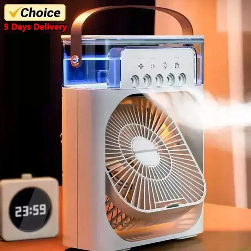 HUMIDIFIER PORTABLE AIR CONDITIONER 3IN1 3WATT USB LED