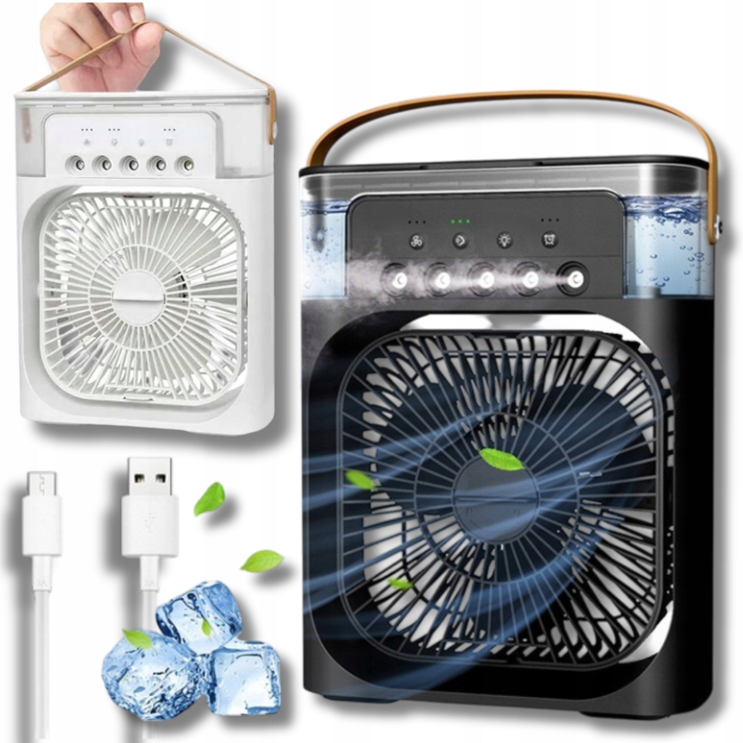 HUMIDIFIER PORTABLE AIR CONDITIONER 3IN1 USB FAN FOR LED WATER